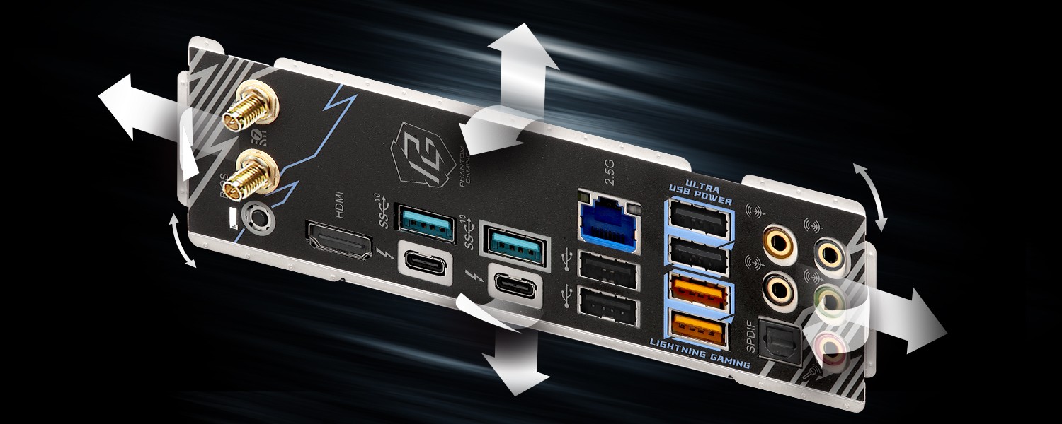 Flexible Integrated I/O Shield